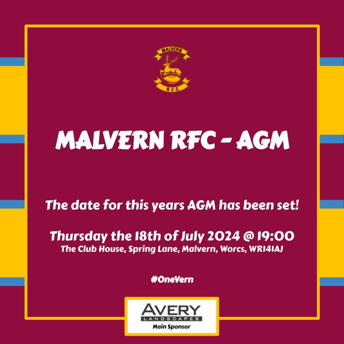 Malvern RFC Annual General Meeting 2024