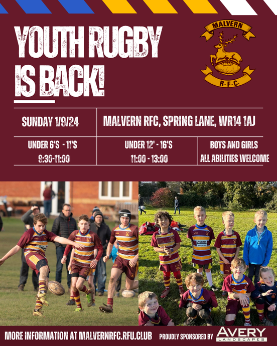 🏉 Youth Rugby is BACK this Weekend! 🏉