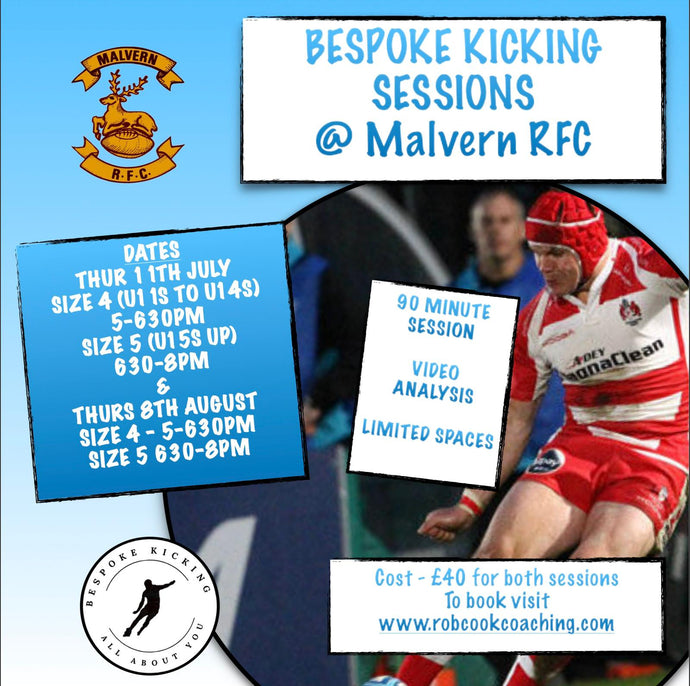 🏉 Bespoke Pre-Season Kicking Sessions at Malvern Rugby Club! 🏉