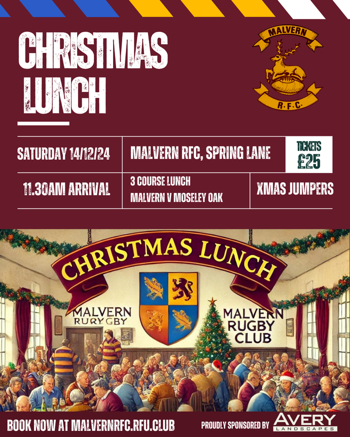 Christmas Lunch -  Saturday 14th December 2024