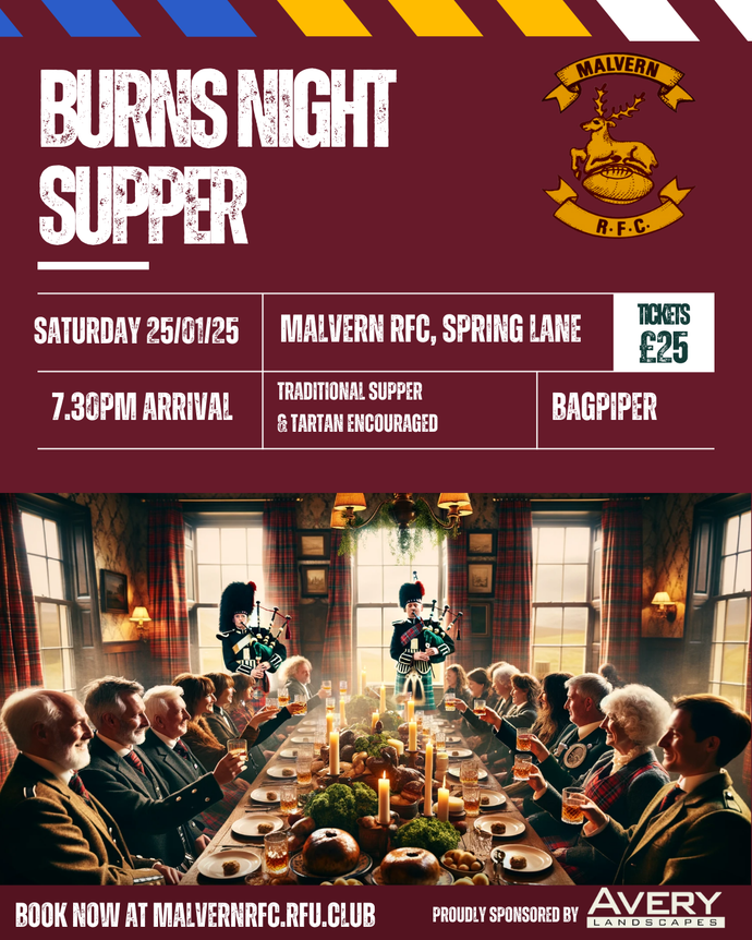 Burns Night Supper - Saturday 25th January 2025