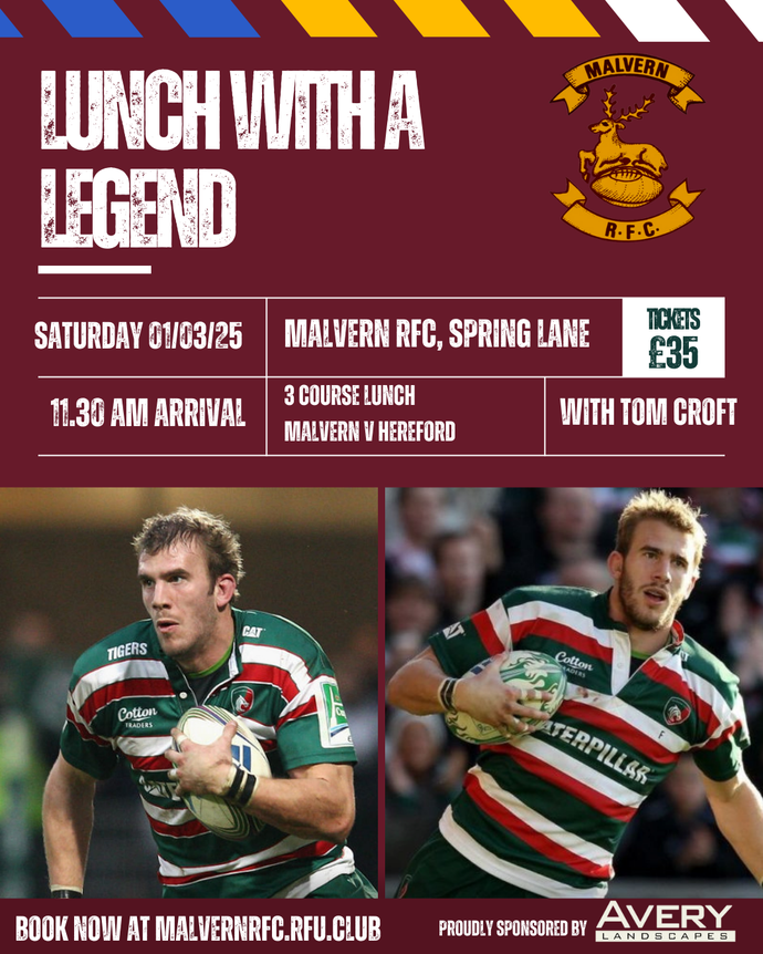 Lunch with a Legend - Saturday 1st March 2025