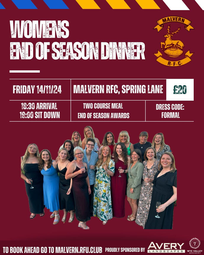 Womens End Of Season Awards Dinner - Friday 14th November 2025
